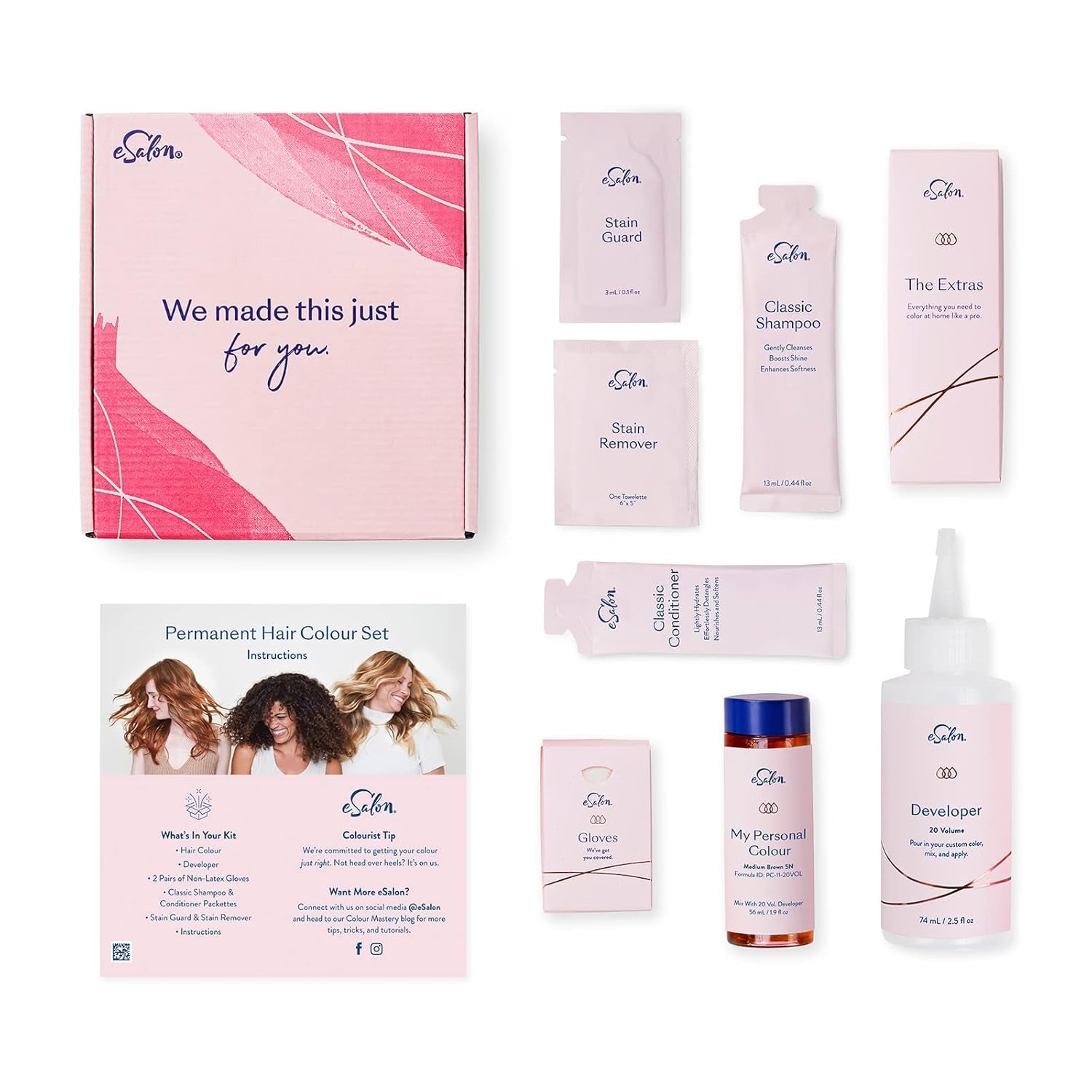 Permanentes Haarfärbeset, 100 % Grauabdeckung, Heimfärbung, 0 % Ammoniak-Haarfärbemittel, multidimensionale Haarfärbemittel, professionelle Haarfärbemittel, Naty Shop Haarfärbemittel