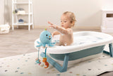 Octily Badespielzeug 18x14cm inkl. 3 Figuren in Geschenkbox 23,5x17x13,5cm blau - Spielzeug mit Griffelementen - Kinderbadespielzeug zum Fangen und Spielen Baby Toys Naty Shop