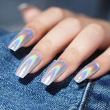 Chrom-Nagelpulver Aurora Ice Shimmer Chrom-Pigmentpulver 4 Stück Chrompulver Nägel Nail Art Nageldesign