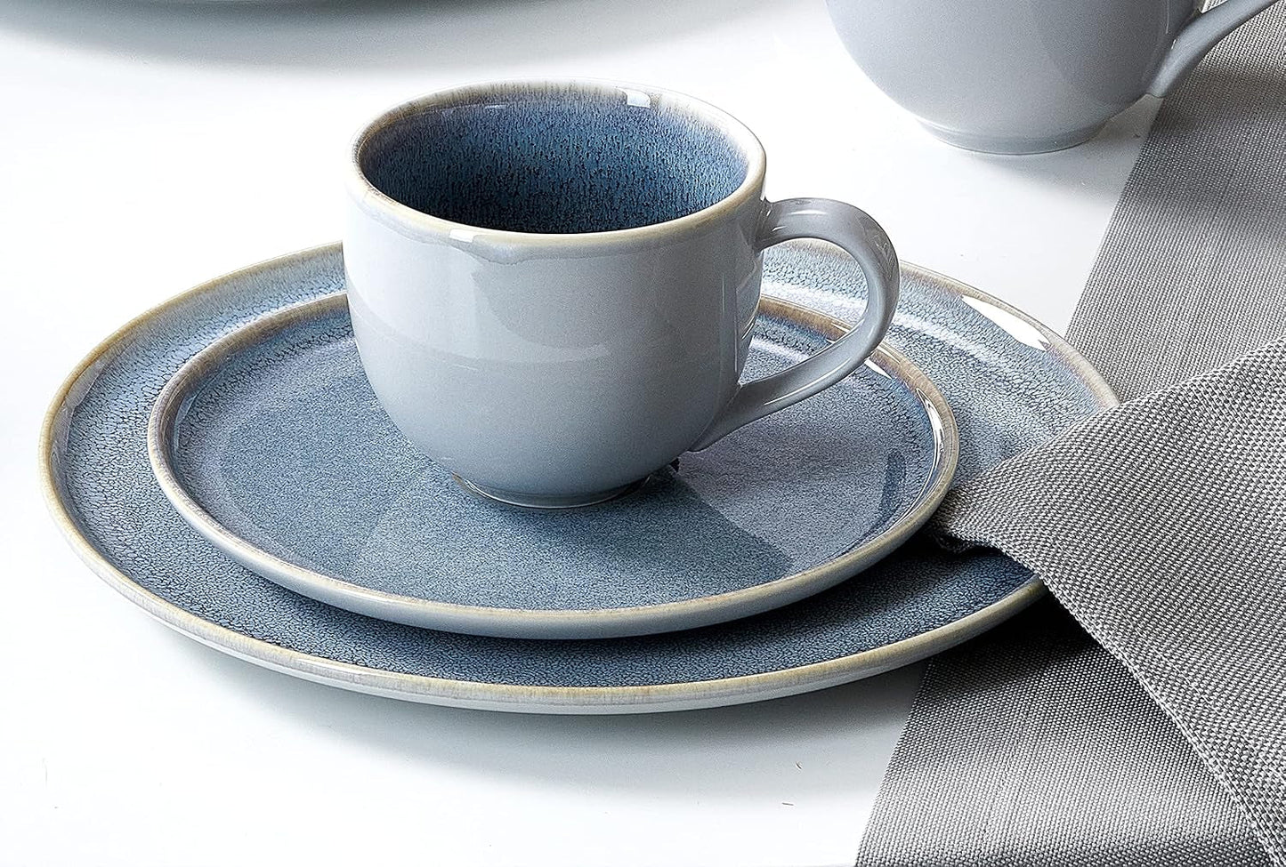 Ritzenhoff & Breker Skagen Stone Kaffeeservice, 12-teilig, graublau