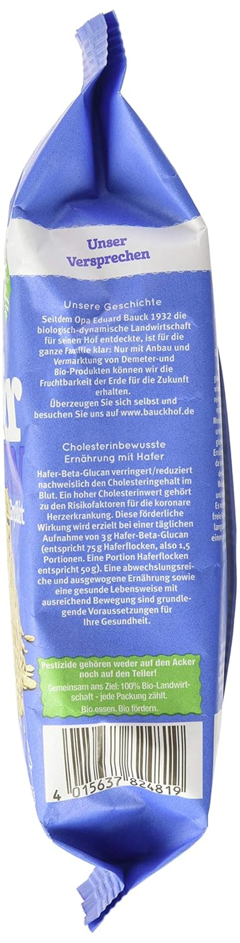 Fulgi de ovăz bio hof, 475 g
