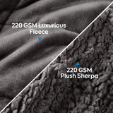Schwere Bettdecken 152,4 x 203,2 Cottonblue Schwere Bettdecken 6,8 kg Queen-Size-Flanell Shaggy Sherpa Gewichtsdecke für Erwachsene Bequeme Gewichtsdecken zum Beruhigen und Entspannen Naty Shop Quilts & Quilts
