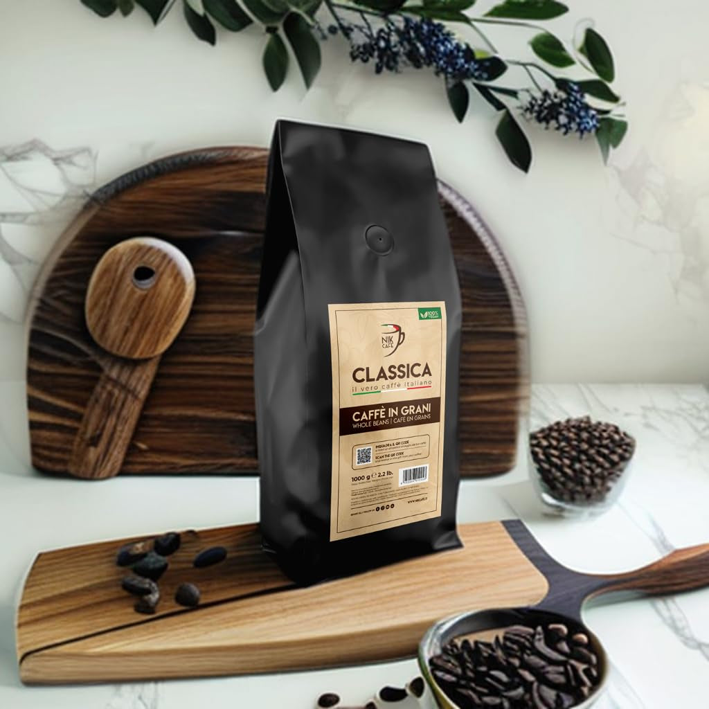 NIK CAFE' – Classico-Mischung – geröstete Kaffeebohnen. Seine Exzellenz, der Robuste. 100 % robust