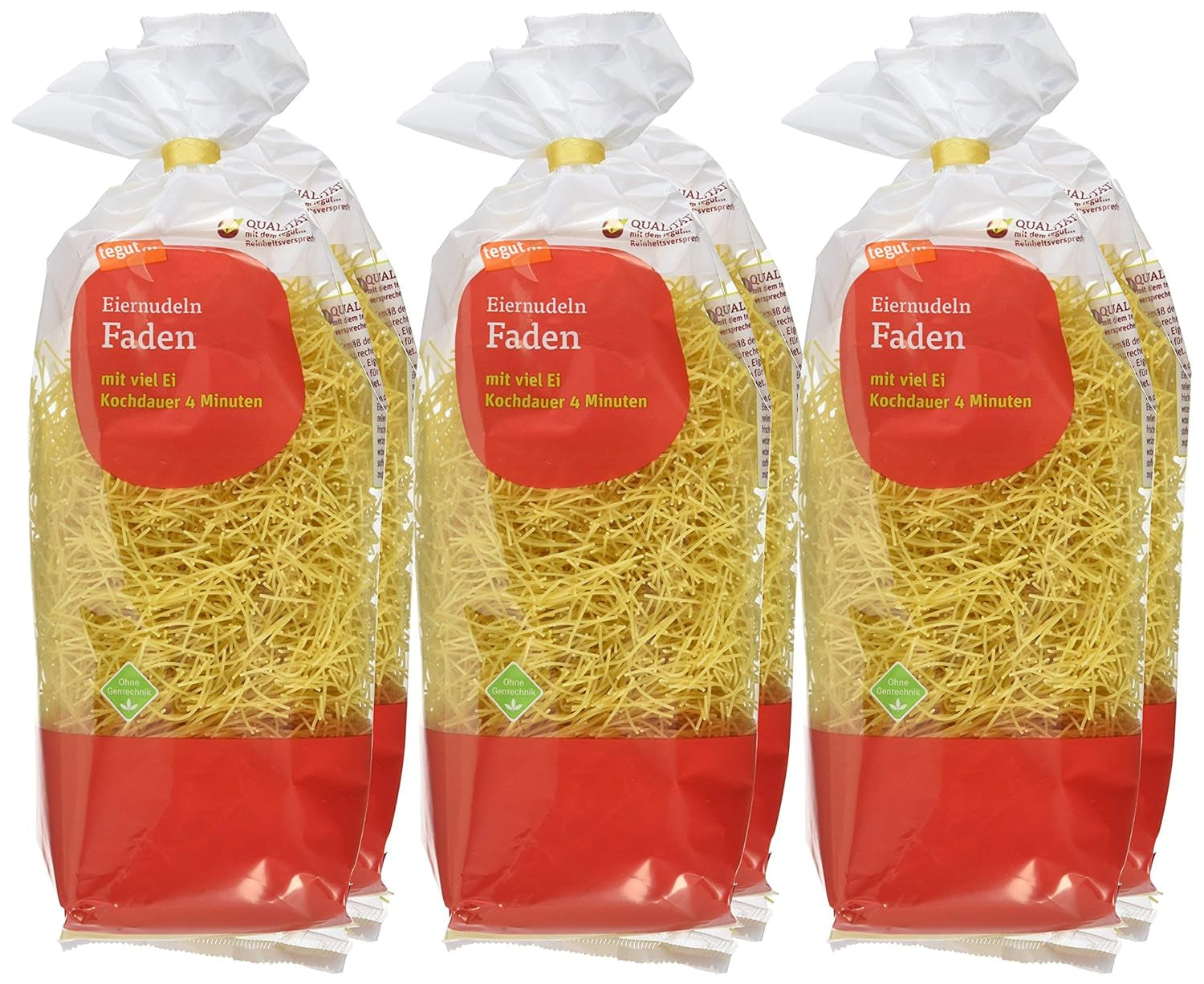 tegut... Eiernudeln 6er Pack (6 x 250g)
