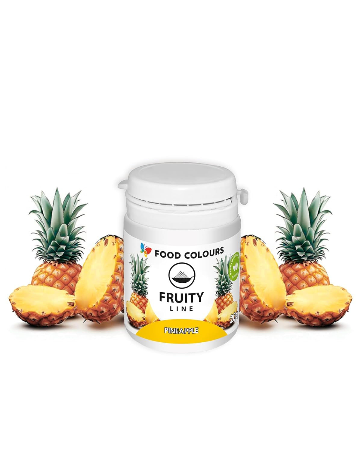 Lebensmittelfarbpulver, natürliche Farbe, Fruity Line BLUEBERRY, 20 g, natürliches Farbpulver für Cremes, Zuckerguss, Biskuitteig in Pulverform, Lebensmittelfarbe für Getränke, Gelees