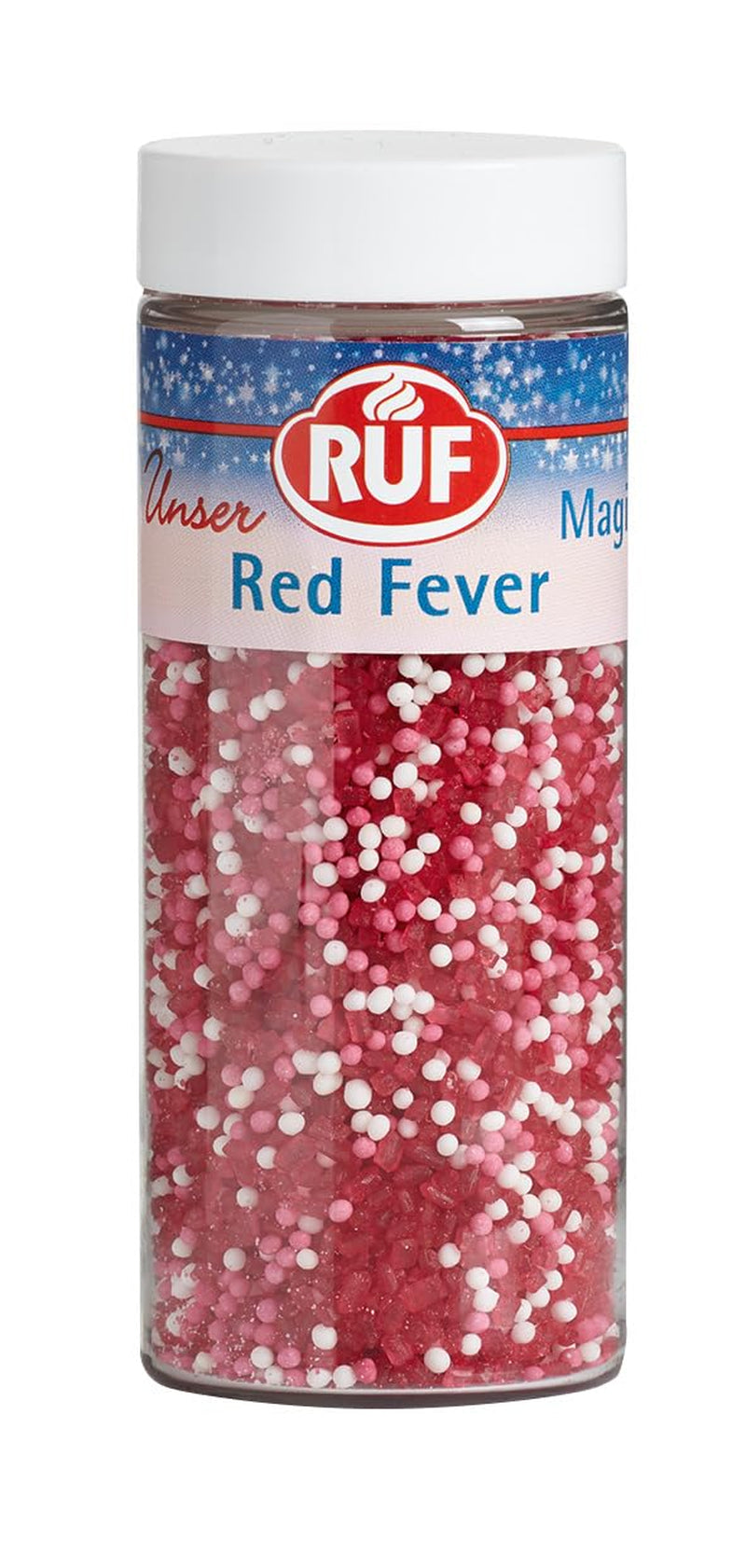 RUF Love Chocolate Schoko-Linsen-Dekorationen, hergestellt aus feiner Vollmilchschokolade mit einer knusprigen und bunten Zuckerglasur, 75 g pro Packung