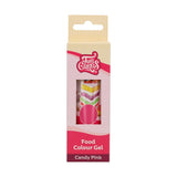 Lebensmittelfarbe Funcakes Gel Candy Pink: Hochkonzentrierte Lebensmittelfarbe für Teig, Creme, Fondant, Marzipan, Gebäck, einfache Dosierung, einzelne Tropfen für lebendige Farben, Halal, 30 g