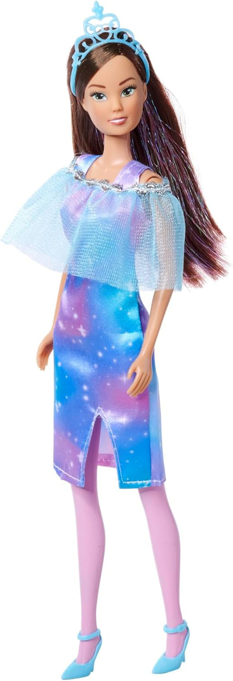 Simba Steffi Love Fantasy-Prinzessin, 4 verschiedene Farben, nur ein Artikel wird versendet, Prinzessinnenpuppe mit Umhang und Glitzerstreifen, 29 cm, ab 3 Jahren