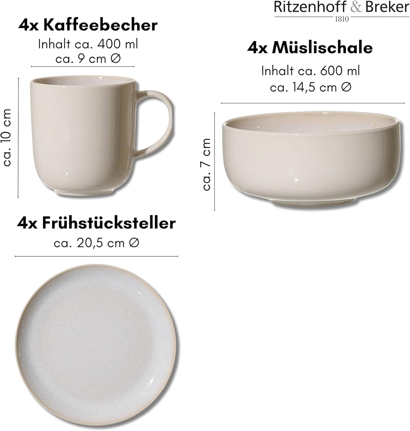 Ritzenhoff & Breker Laredo Frühstücksset, 12-teilig - DS