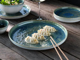 Creatable 22447 Yuki-Serie Geschirrset für 2 Personen, Tellerset aus Porzellan, spülmaschinen- und mikrowellengeeignet, hergestellt in Europa