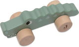 Jollein 112-001-67090 Holzspielzeug auf Rädern, grün Babyspielzeug Naty Shop