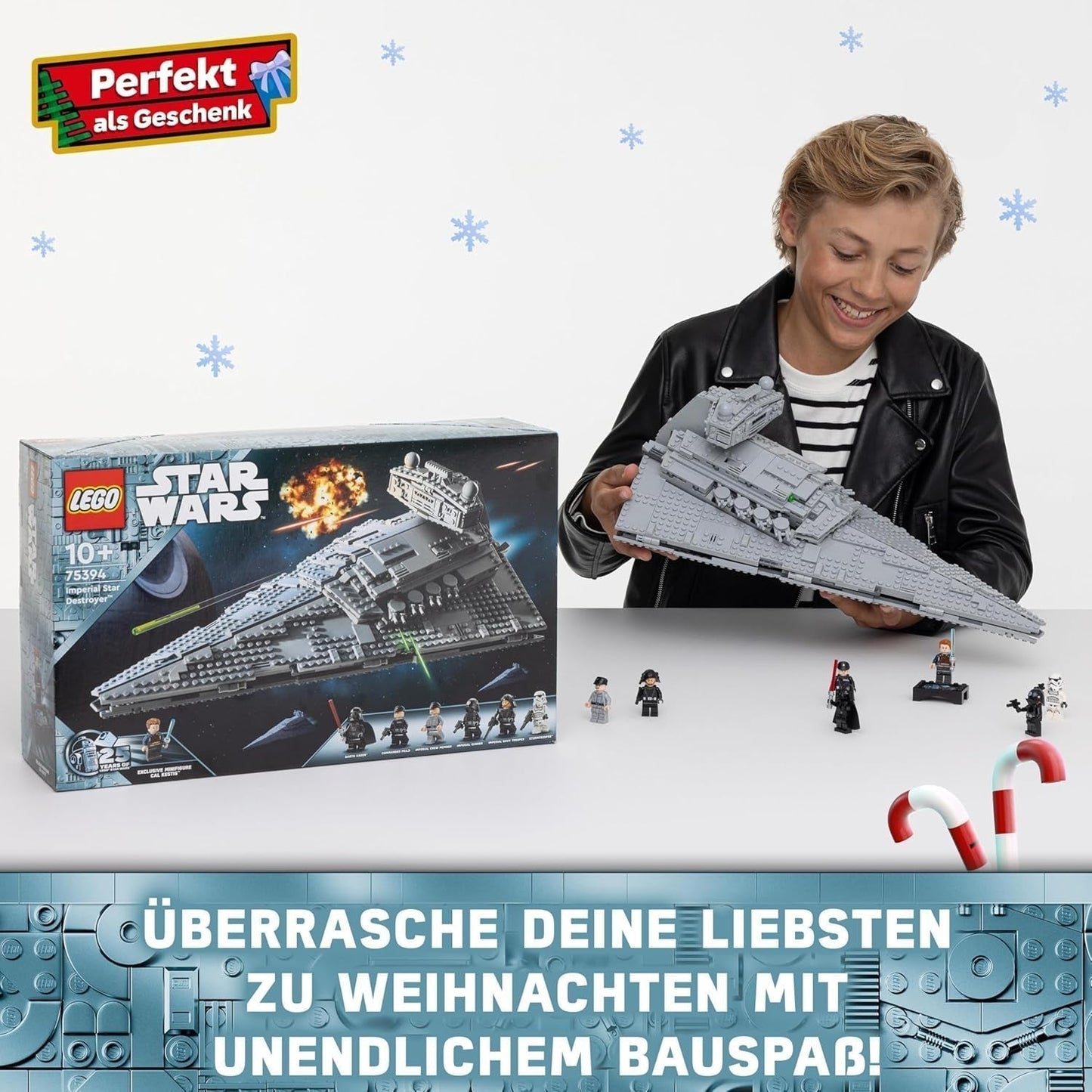 LEGO Star Wars Imperialer Sternenzerstörer, Raumschiff-Set, Bauspielzeug, Darth Vader und Cal Kestis Spielset, Geburtstagsgeschenk für Jungen, Mädchen und Fans 75394 Bausets Besuchen Sie den LEGO-Store