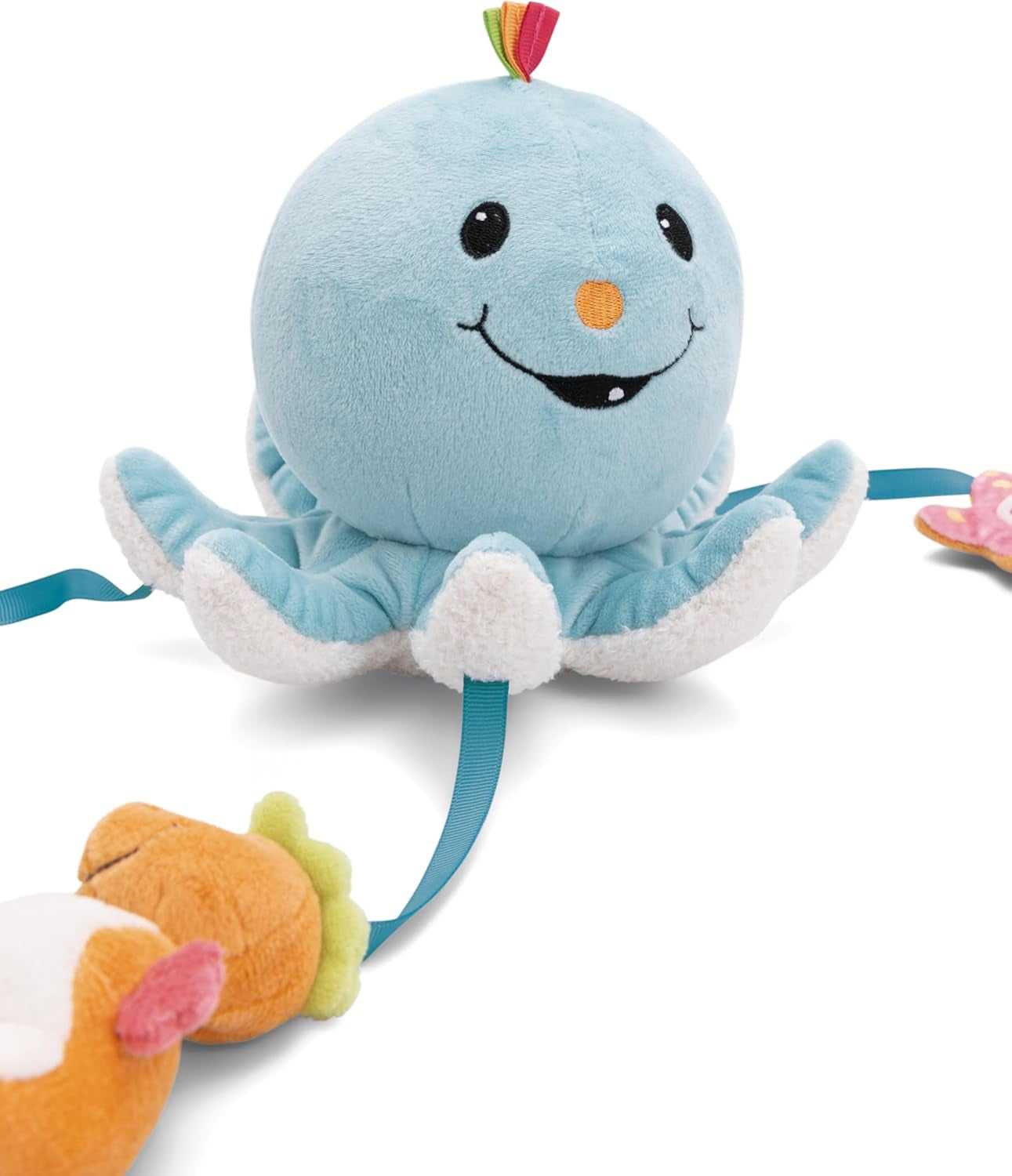 Octily Badespielzeug 18x14cm inkl. 3 Figuren in Geschenkbox 23,5x17x13,5cm blau - Spielzeug mit Griffelementen - Kinderbadespielzeug zum Fangen und Spielen Baby Toys Naty Shop