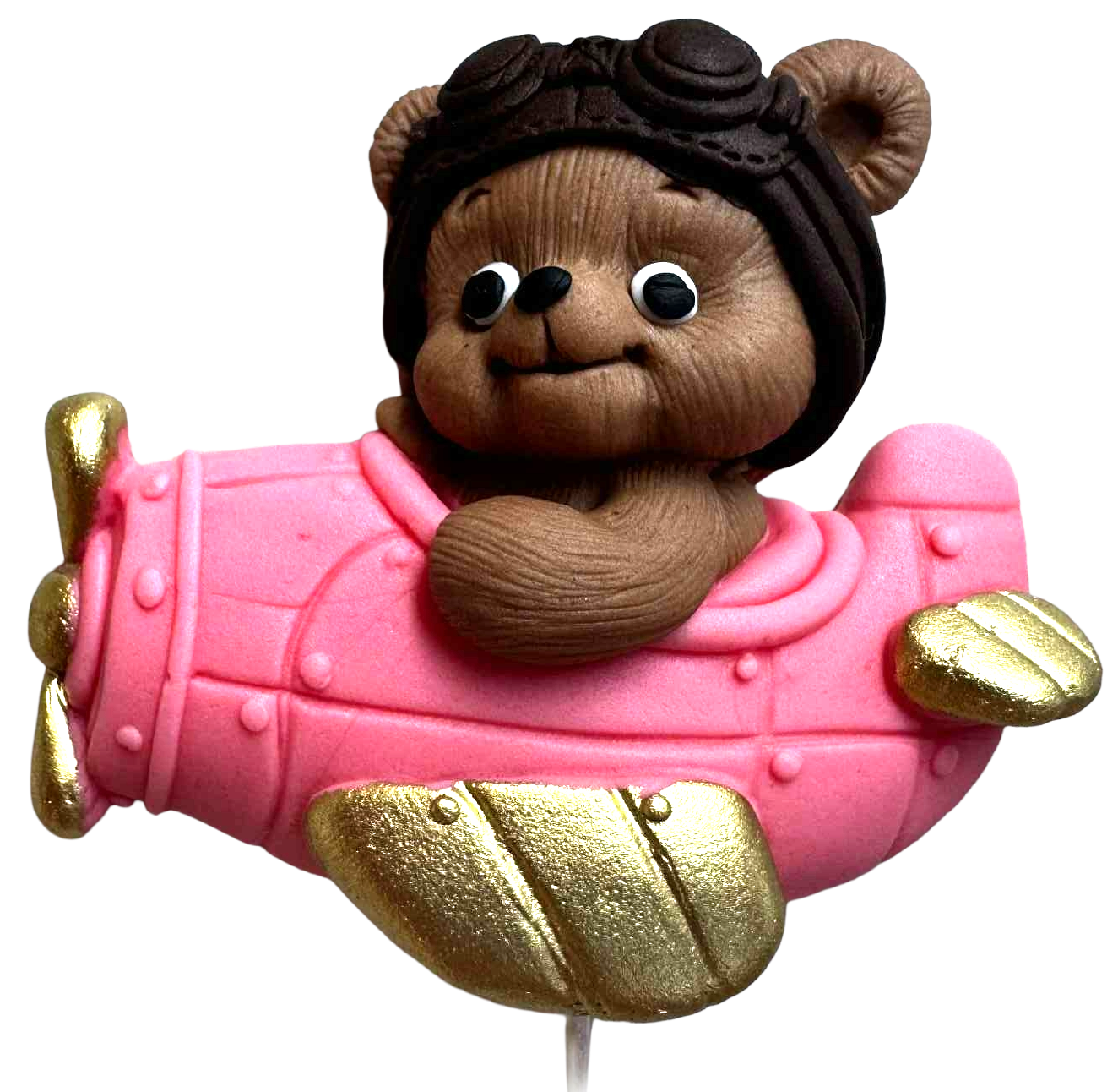 Essbare Dekoration, Bär im Flugzeug, Dekorationen von Sugar Paste Nati Shop