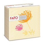 Fato - Trockenpapierservietten, Airlaid, Textileffekt, Packung mit 50 Servietten, 40X40 gefaltet im 4er-Format, Tropicana Decor
