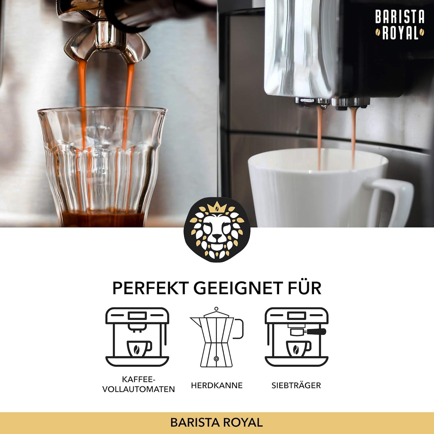BARISTA ROYAL Bio Espressobohnen 1kg „Gran Señor“ | Frische Kaffeebohnen direkt aus Honduras | 100% Arabica Espresso ganze Bohnen | Ideal für Vollautomaten und Siebträger