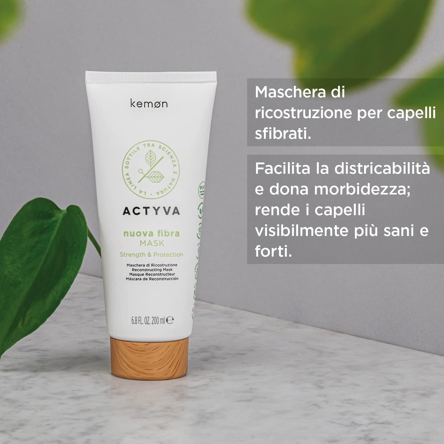 KEMON Actyva Nuova Fibra Mask 200 ml Haarmaske Naty Shop