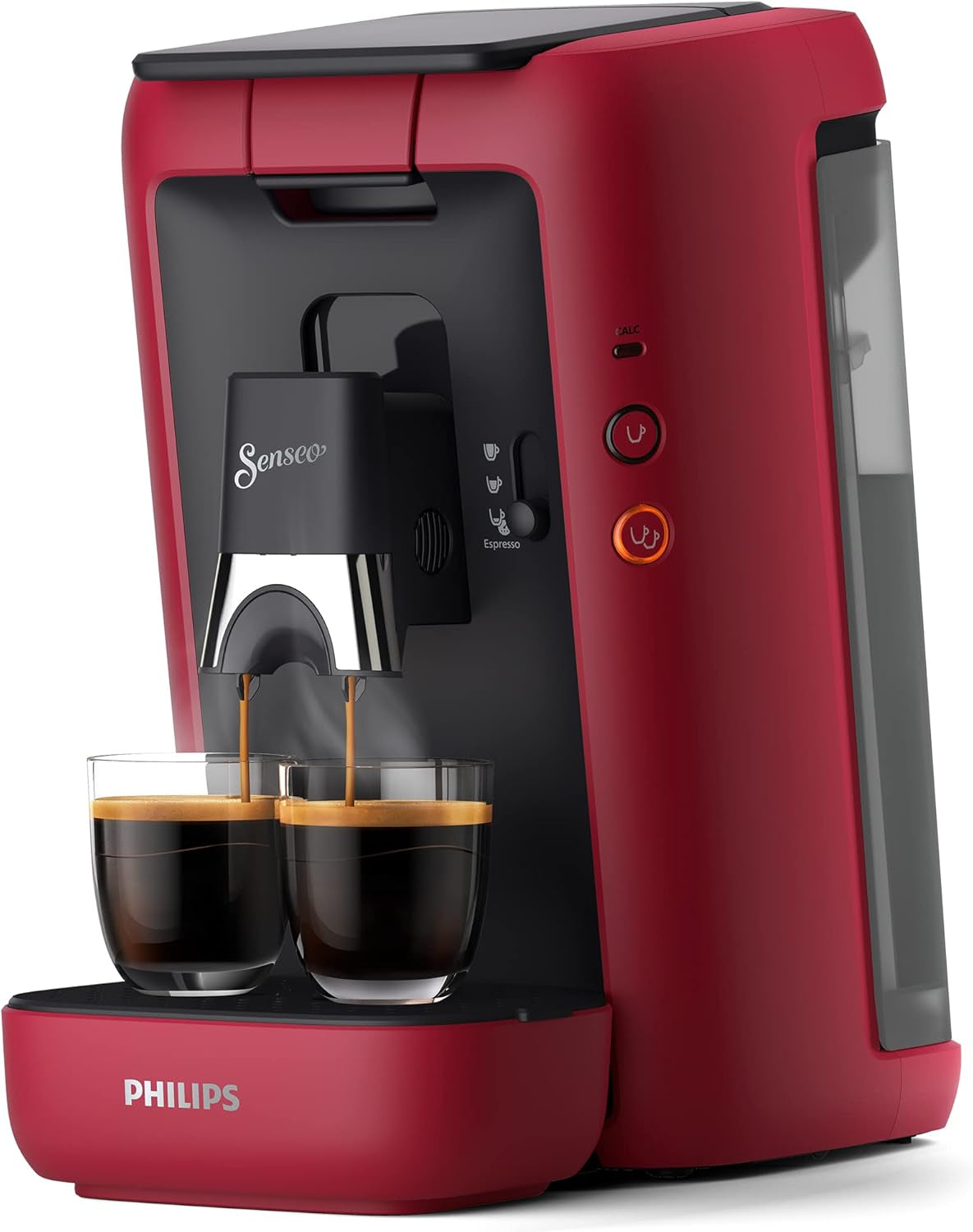 PHILIPS Senseo Maestro Kapsel-Espressomaschine – Intense Plus-Technologie, hochwertiger Espresso, ökologisches Design, 1,2 l Wassertank, Memo-Funktion, Entkalkungsanzeige (CSA260/60)