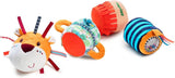 Lilliputiens - Klett-Klangrolle Jack - Buntes Aktivitätsspielzeug für Babys mit verschiedenen Geräuschen und abnehmbaren Rasseln - Fördert Hör- und Motorikfähigkeiten - Ab 6 Monaten - 83064 Babyspielzeug Naty Shop