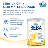 BEBA Junior 1+ Milchgetränk ab 1 Jahr, Mit HMO, Altersgerechter Proteingehalt, Nur Laktose, Ohne Palmöl, Ohne Fischöl, Kleinkindnahrung, Babymilchpulver, 3er Pack (3 x 800g)