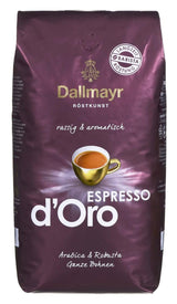 Espresso d'Oro ganze Bohnen 8x 1000g (8000g) - stark aromatisierter Kaffee