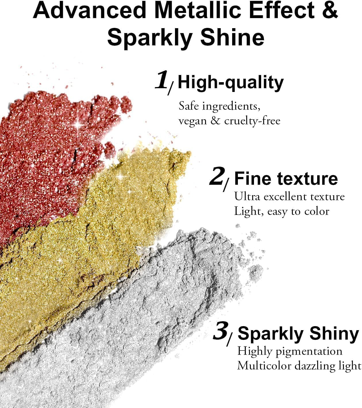 BISHENGYF Rose Gold Chrome Nail PowderNeue Upgrade Grosse Kapazitä Chrom PulverSuper-Spiegeleffekt Metall Mirror Chrome Powder –Neon Glassy Pearl Effect Glitter Nagelkunst Pulver Für DIY Salon