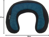 Kine Travel 169803 Gel-Nackenkissen Physiogeprüftes ergonomisches Reisekissen Schwarz & Blau Reisekissen Naty Shop