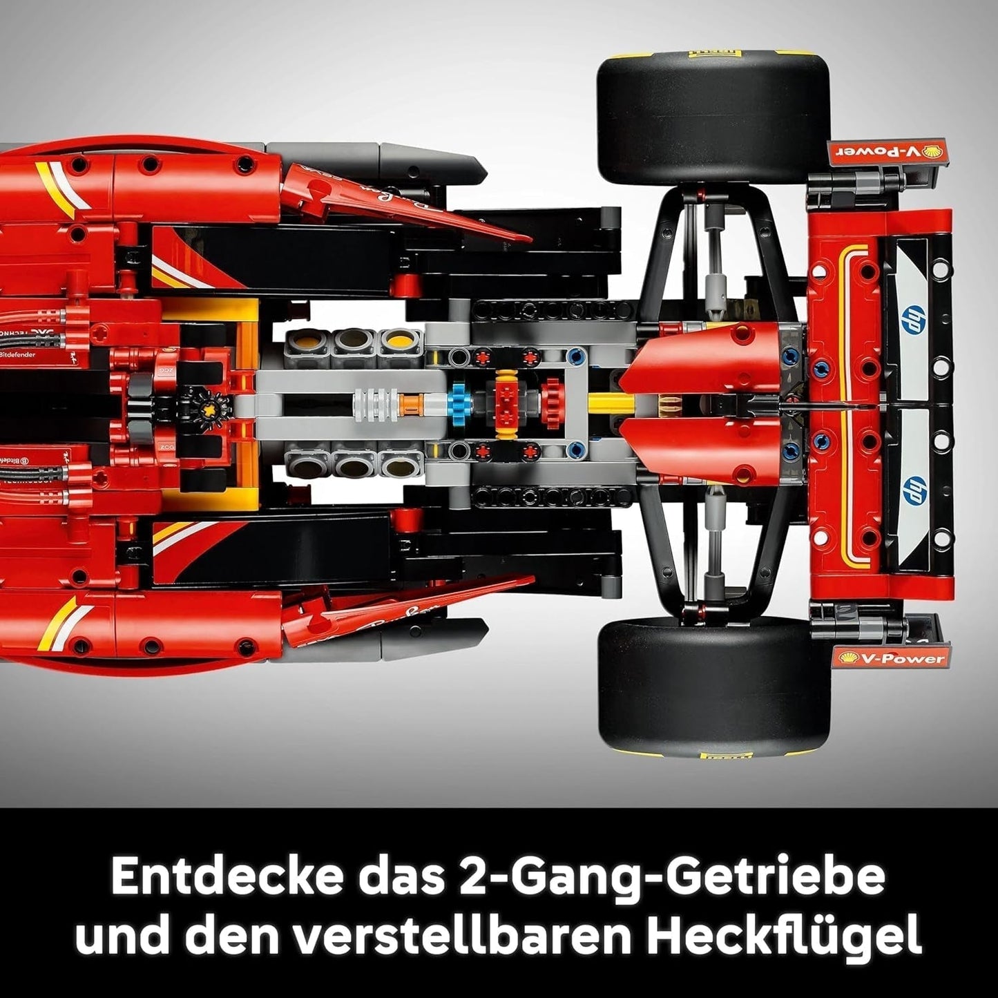 LEGO Technic Ferrari SF-24 F1 Rennwagen – Modellauto für Erwachsene – Formel-1-Sammelset – V6-Motor, Getriebe, Lenkung und DRS im Maßstab 1:8 – Geschenk für Fans von Motorsport und Rennwagen 42207 Bausätze Beuche den LEGO-Store