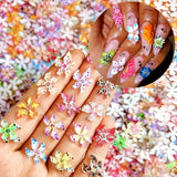 GZMAYUEN 920 Stück Gold Silber Flatback Perlen Für Nägel, Halbrunde Weiße Beige Nagelperlen, Kleine Halbrunde Flatback Perlen Für DIY Nail Art Decor