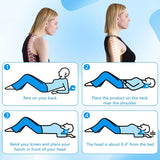 Nackendehner 2.0, Cloudy Neck Lefaya Nackendehner Orthopädischer Testsieger Nackendehner zur Linderung von Nackenschmerzen Premium Nackenbuckel Nackenwolke korrigiert die Körperhaltung (blau) Zervikale orthopädische Kissen Naty Shop