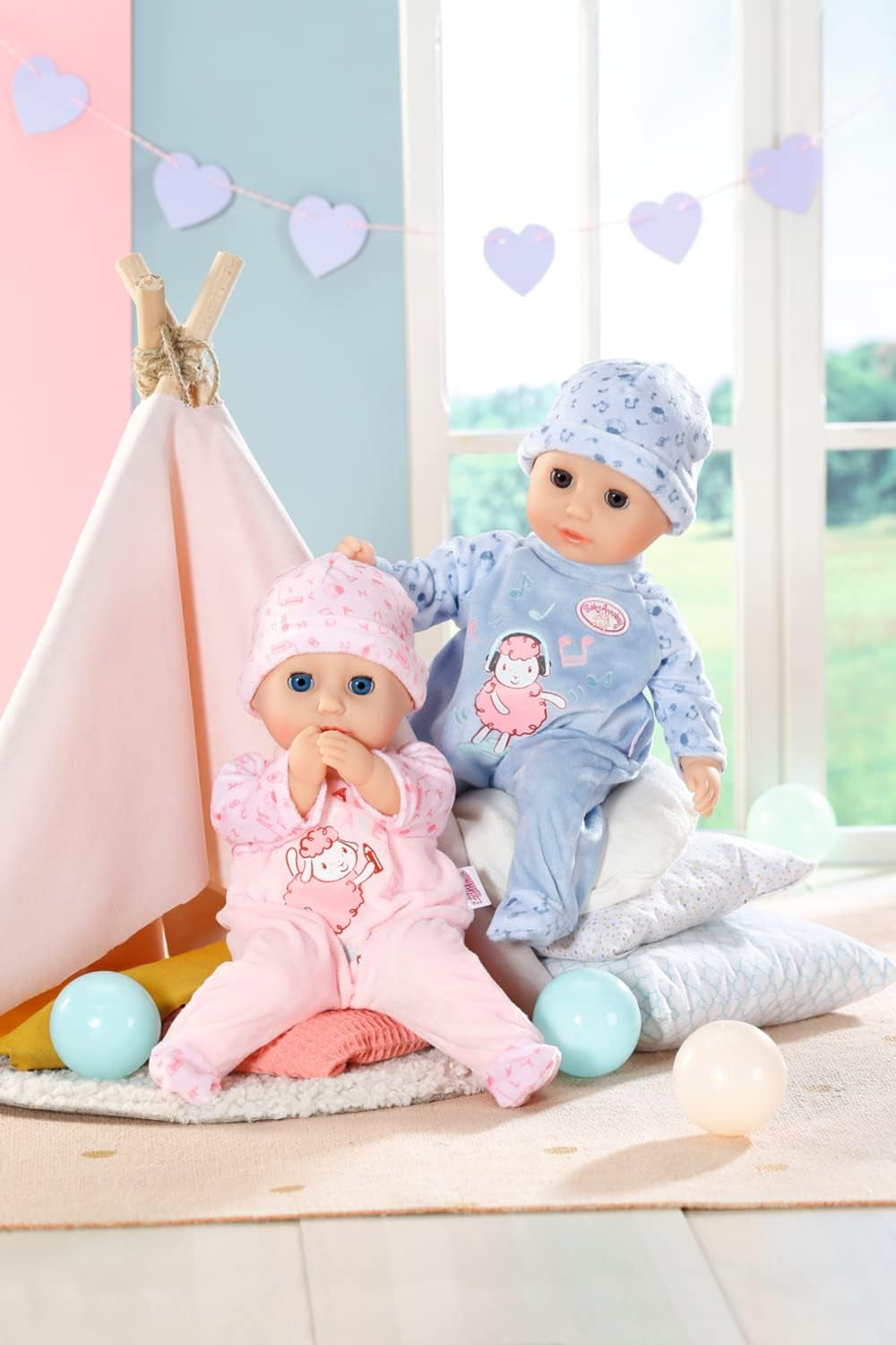 Annabell Little Annabell Kuschelpuppe 36cm, mit Stoffkörper und Schlafaugen, 36cm, 709870 Zapf Creation