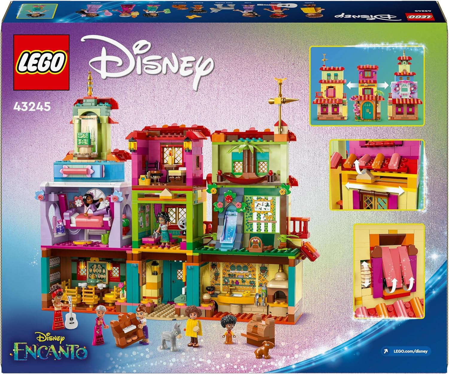 LEGO Ç€ Disney Encanto Magisches Haus der Madrigale Kinderpuppenhaus mit Mirabel Spielfigur Bauspielzeug für Mädchen und Jungen ab 7 Jahren 43245 Bausets Besuchen Sie den LEGO-Store