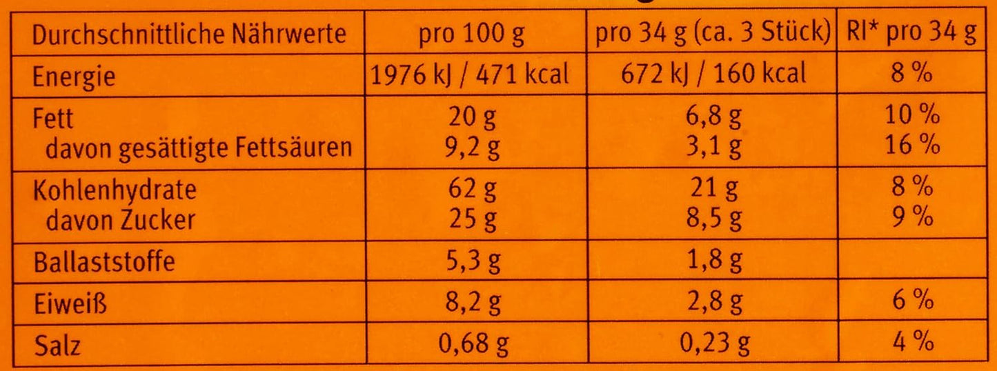 Bahlsen Hobbits Crunchy – Packung mit 18 Stück – Aufbewahrungsbox – ballaststoffreiche Haferflocken-Vollkornkekse (18 x 250 g)