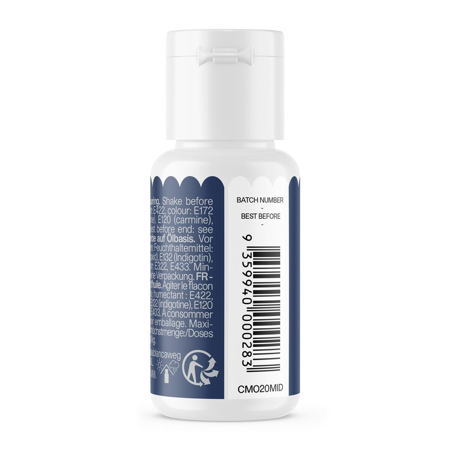 Lebensmittelfarbe Color Mill Oil Blend Midnight Oil – Lebensmittelfarbe für Schokolade, Fondant, Muffins, Kuchen, Backen, Makronen – Lebensmittelfarbe zum Dekorieren von Kuchen – 100 ml