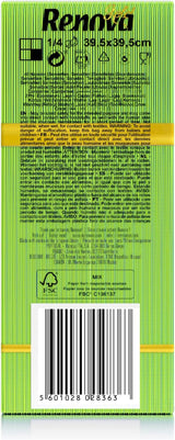 Renova Papierservietten, Gold, Grün, 40 Stück