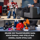 LEGO 10302 Icons Optimus Prime Set, 2-in-1-Roboterfigur und Modell-Truck, Transformers-Spielzeugmodellbausatz für Erwachsene, Geburtstags- oder Weihnachtsgeschenk für Männer, Frauen, Sie und Ihn. Bausets Besuchen Sie den LEGO-Store