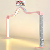Kalolary Lampadaire, Lash Lumière Pour Extensions De Cils Regglable À 360°, 3000K-6000K Halbmondlampe, Lamp De Beauté (Halbmondlampe)