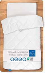 Exklusive Bettdecke, Kamel, Weiß, 135 x 200 cm Naty Shop Bettdecken und Steppdecken 135 x 200 cm