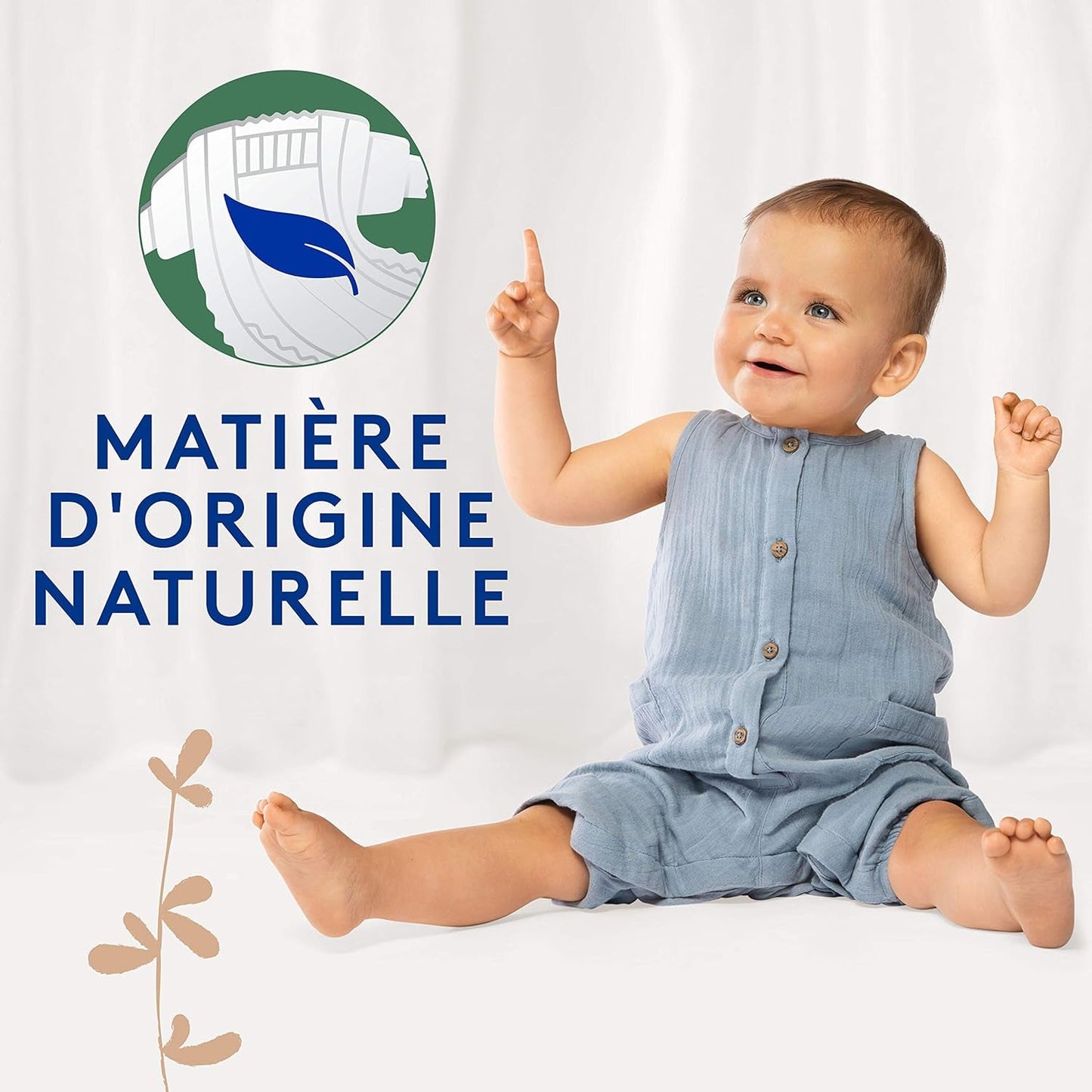 Douceur Naturelle – Windeln der Größe 3 (5–9 kg), 1-Monatspackung – 172 Windeln