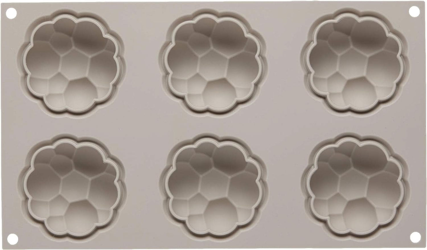 Silikomart, Form für Tartufo-Silikonkuchen, 8 einzelne Öffnungen, Ø 62 H 52 mm Kitchen Naty Shop Bollicine