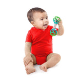 Bright Starts Little Shakers 6-teiliges Geschenkset – Babyrasseln und Beißringe, BPA-frei, leicht zu fangen, Unisex für Neugeborene+