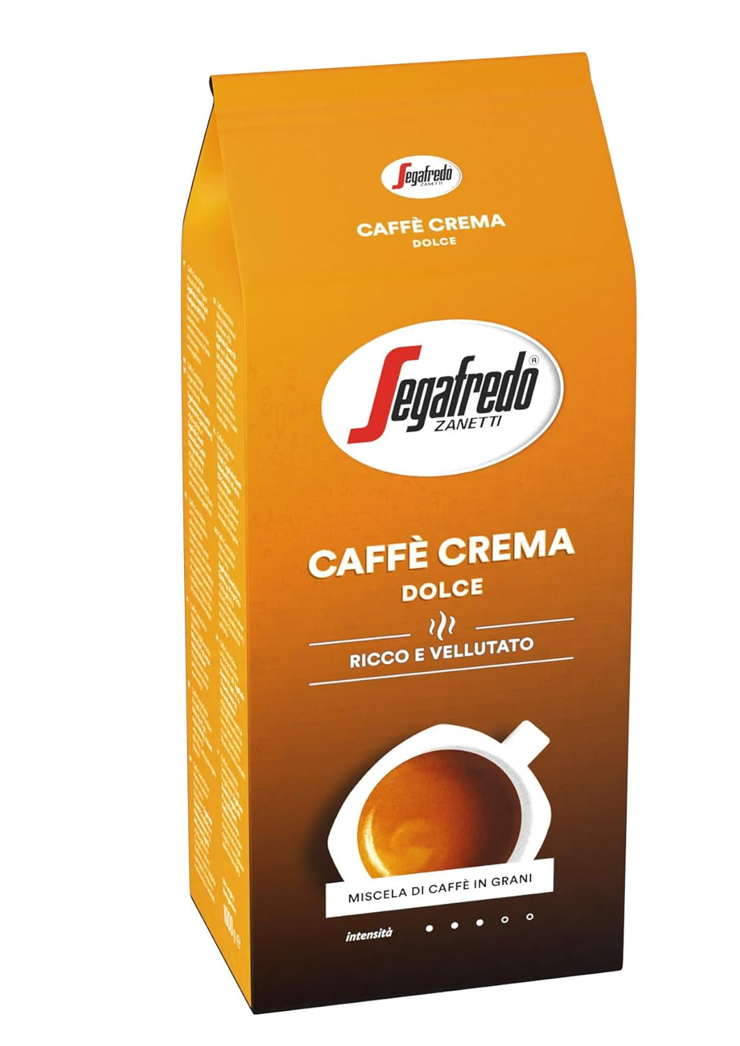 Segafredo Zanetti Caffè Crema Dolce – Ganze Bohnen (1-kg-Packung) – Geeignet für Caffè Crema – Leicht bis mittel geröstete Kaffeebohnen mit mildem und ausgewogenem Geschmack (2er-Pack)