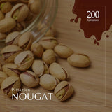 Handgefertigter Schokoladen-Pistazien-Turrón, 200 g, cremige Textur, höchste Qualität, feine Zutaten, authentischer Geschmack, der teuerste Turrón der Welt