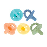 Nuby – Set mit 5 kieferorthopädischen Schnullern und Schnullern aus weichem Silikon | 3 Modelle für Tag und Nacht | 2 Modelle, die im Dunkeln leuchten | BPA-frei | Brustähnliche Form | Für 18-36 Monate