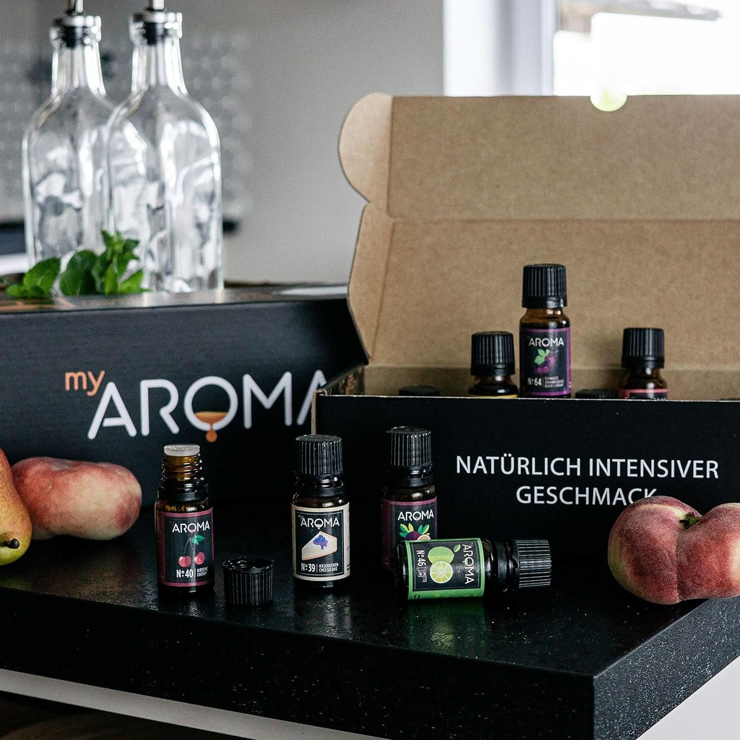 Myaroma | Set: Wald & Wiese – Naturreines Aroma mit Fruchtaroma und Fruchtaroma (5 x 10 ml) | Zuckerfreie und ungesüßte Süßstoffe von Naty Shop