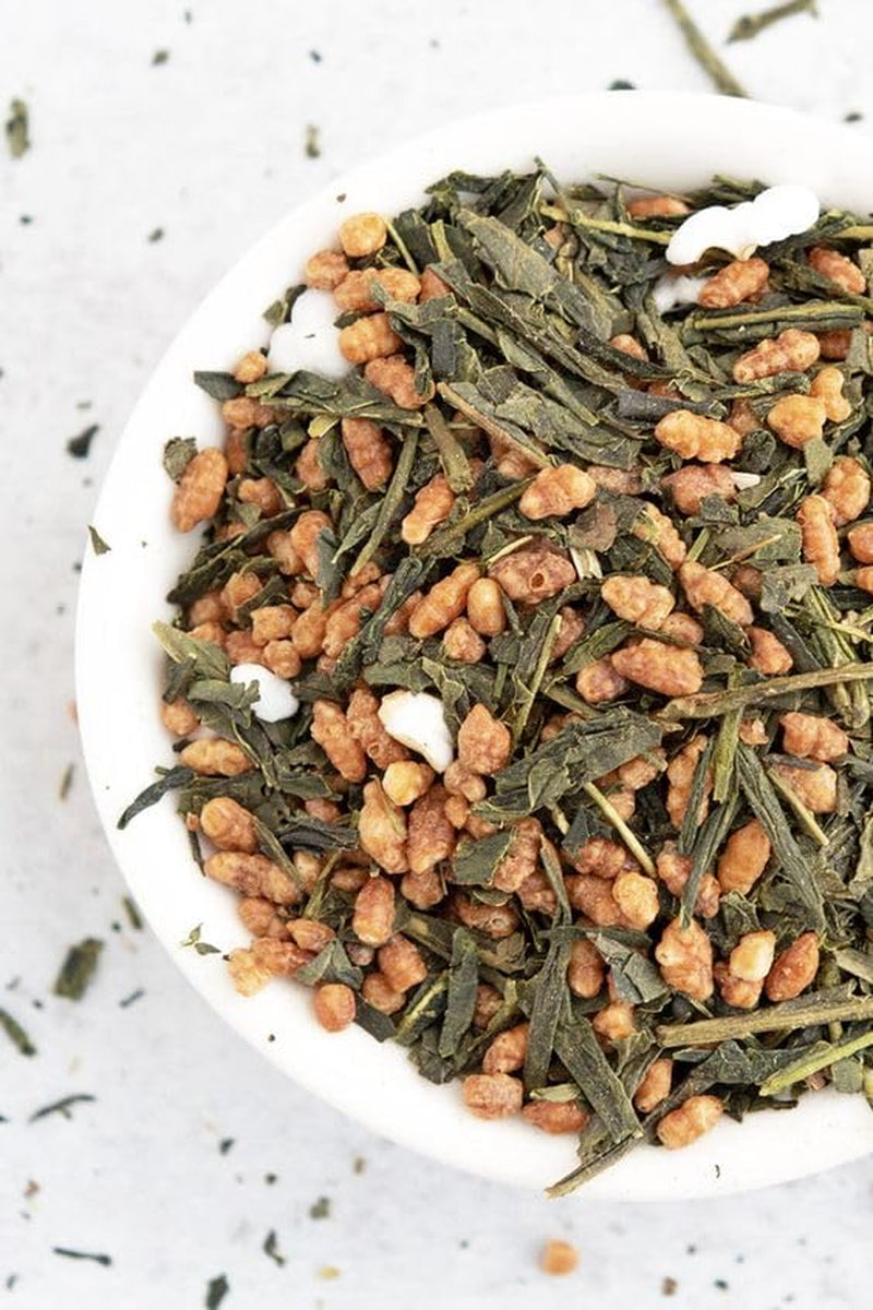 Grüner Tee Umami Bio Genmaicha aus japanischen Kulturen, 100g - Teeblätter mit gebratenem Reis -