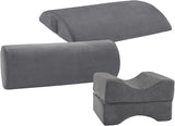 Traumnacht Orthopädisches Rücken-/Lendenkissen mit viskoelastischem Schaumstoffkern und hautfreundlichem Microfleece-Bezug, Öko-Tex zertifiziert, hergestellt nach deutschen Qualitätsstandards