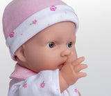 JC Toys La Baby Kaukasisches Babypuppen-Set – Weiche 28 cm Babypuppe, Waschbar, Abnehmbares rosa Outfit mit Hut, Decke & Schnuller, Für Kinder ab 12 Monaten