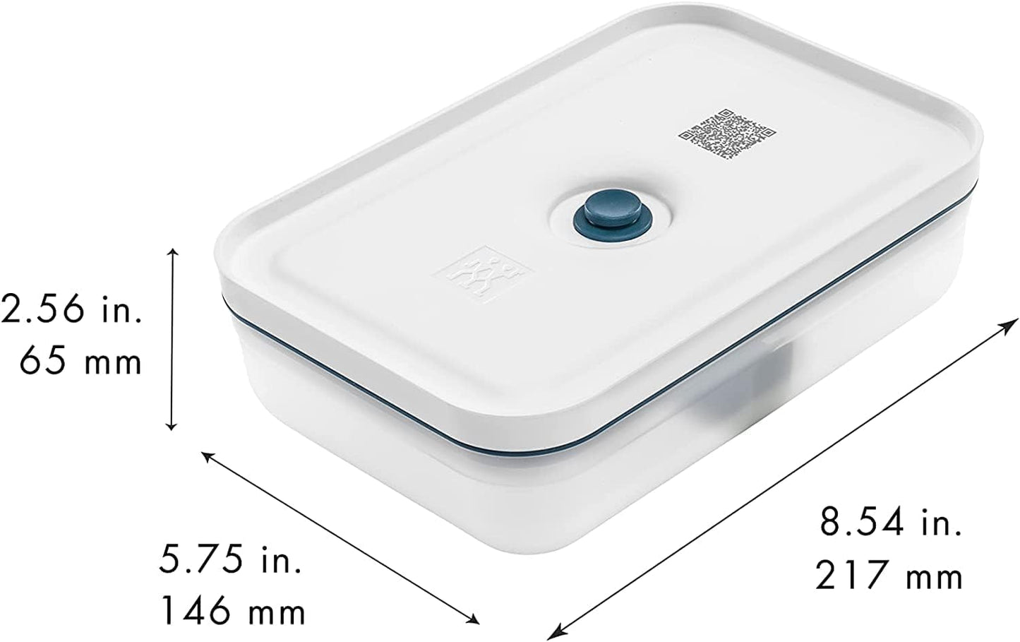 Zwilling Fresh & Save Vakuum-Lunchbox-Set / Kühlschrankaufbewahrung, 3-tlg., Kunststoff, halbtransparent, La Mer Lebensmittel-Aufbewahrungsboxen Naty Shop