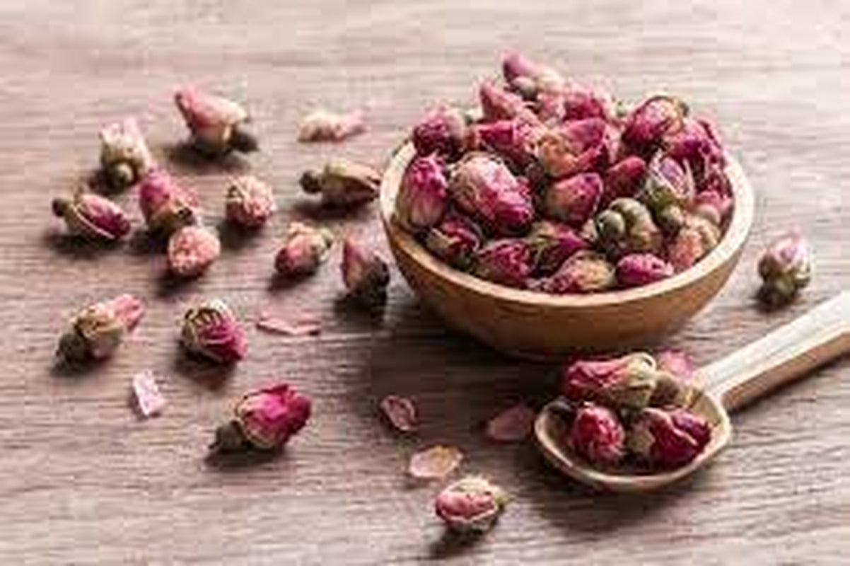500 g essbare Premium-Rosenknospen – getrockneter Atlas-Rosenblütenaufguss – süßer und blumiger Geschmack und Aroma – 100 % natürlich, rein und ohne Zusatzstoffe | Tazarin Ltd